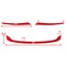 Spec-D Tuning Honda Civic Module Red Trim Grille 16-Up HG-CV16RD-MD-BN - alternate 8